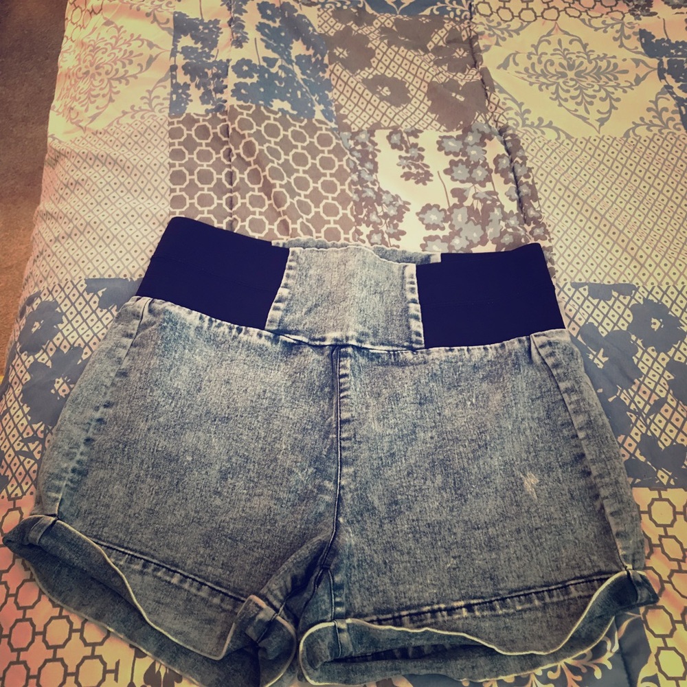 Jean high waisted shorts